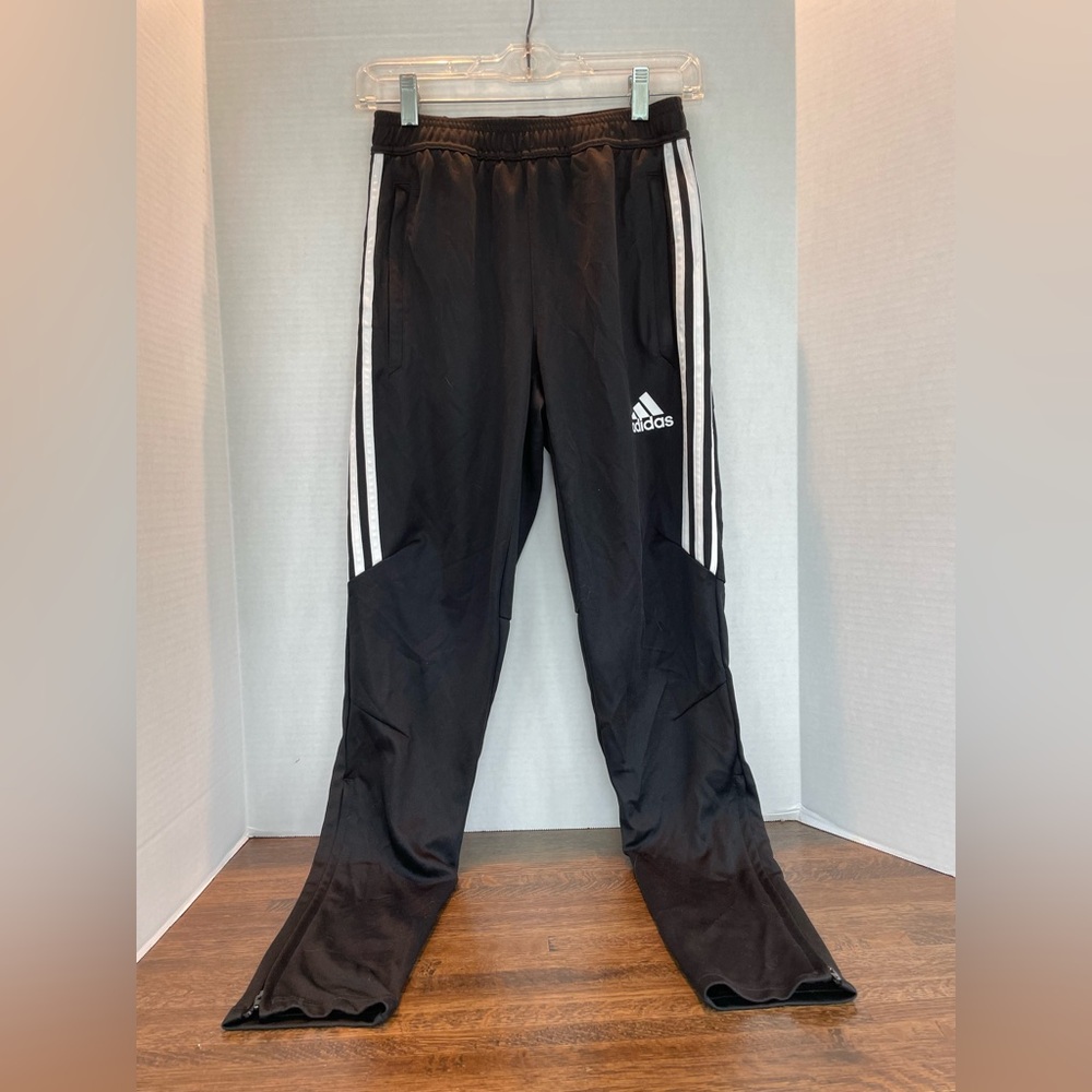 Adidas Climacool Classic Warm Up Pants Black with Side Stripe size small